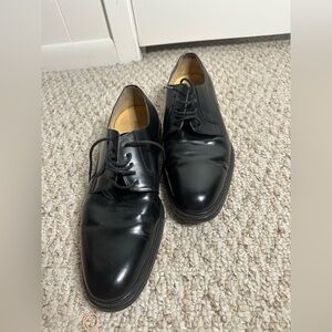 John White Elegant Black Men's Oxford Shoes size 10